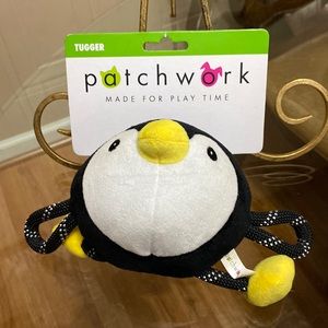 - Brand New Patchwork Snuggler Dog Toy With Squeaker